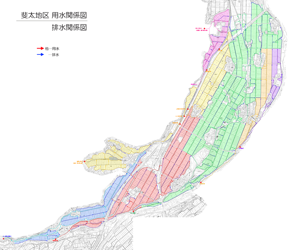 斐太地区用水関係図